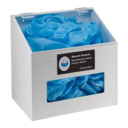 Horizon Mfg Horizon Mfg. 1-Compartment White Hair Net/Beard Cover/Shoe Cover/Arm Protector Dispenser 5120-W